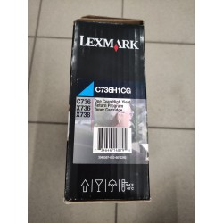 Toner Lexmark C736 X736 X738 | 10 000 str. | cyan OSTATNIA SZTUKA